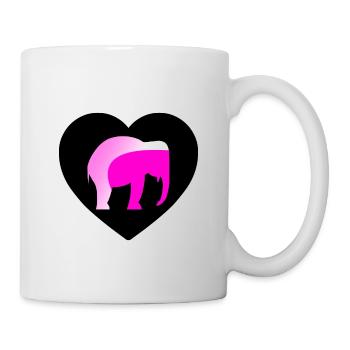 Elefant - Tasse - Weiß - Rechts
