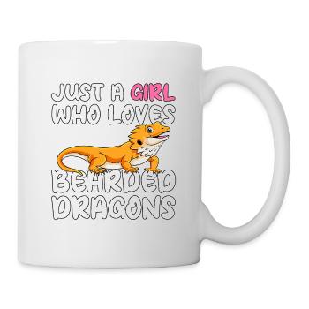 Cute Bearded Dragon Girl Pet Love Saying - Mug - white - Right