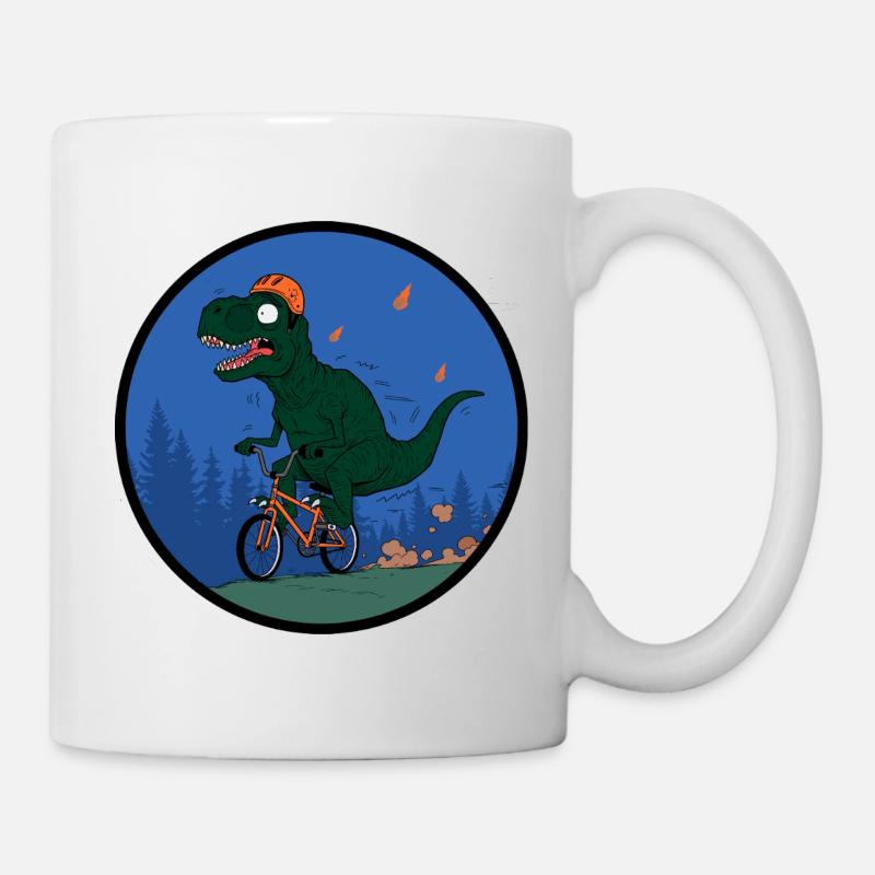 Cavalier du T-Rex Aventurier - Mug blanc - blanc