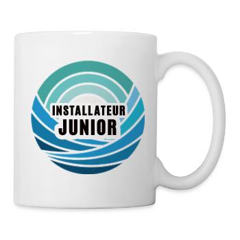 Installateur Junior Nachfolger Sohn Kind Junge - Tasse - Weiß - Rechts