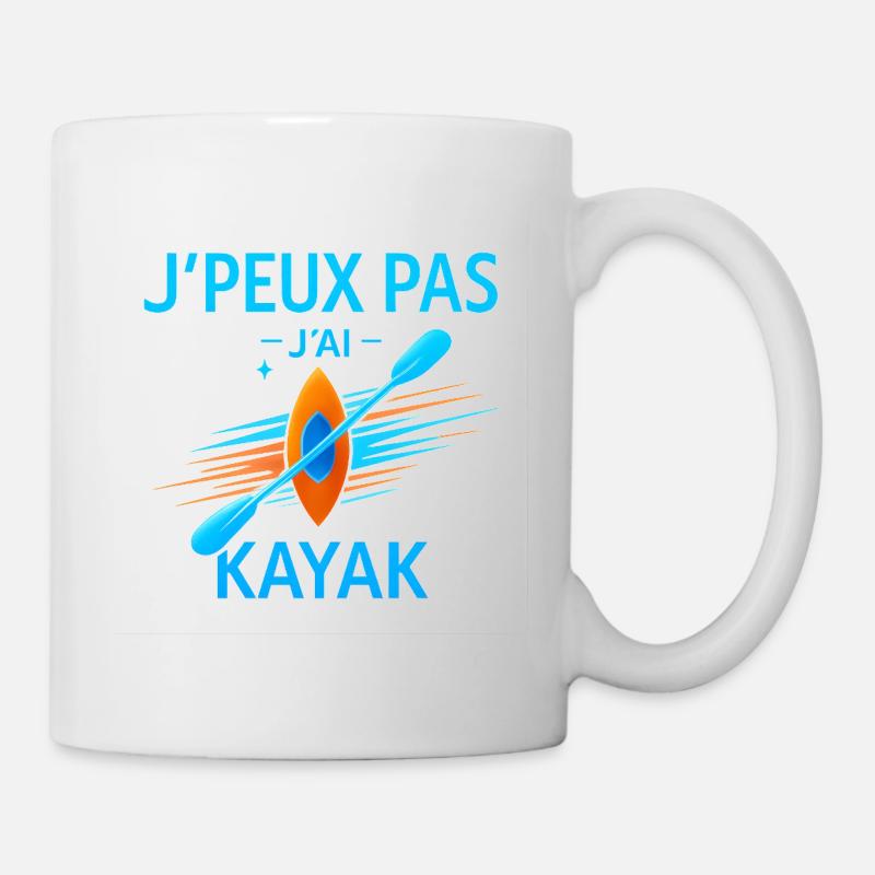 J'peux pas j'ai kayak - Mug blanc - blanc