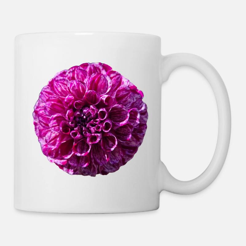 Dahlia pourpre - Mug blanc - blanc
