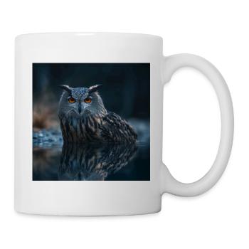 Eagle Owl – Mystical Eyes of the Night - Mug - white - Right
