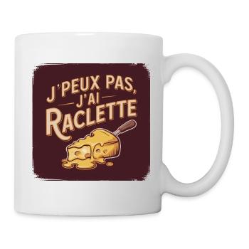 I can't I have Raclette - Mug - white - Right