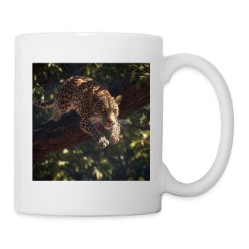 Leopard in the Tree – Silent Power of the Wild - Mug - white - Right