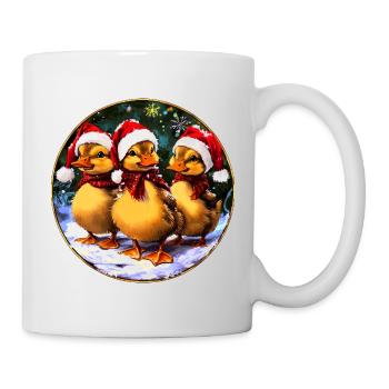Caneton du Père Noël - Mug blanc - blanc - Droite