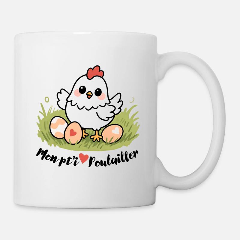 Mein kleiner Hühnerstall - Tasse - Weiß
