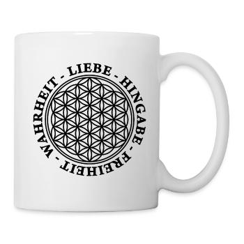 Liebe_Hingabe_Freiheit_Wahrheit_ _BDL_1 - Mug - white - Right