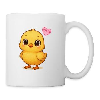 Colorful chick with love heart - Mug - white - Right