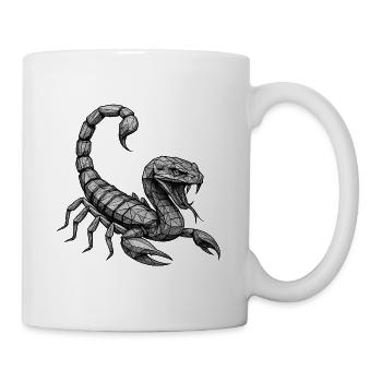 Geometric Scorpion Polygon - Mug - white - Right