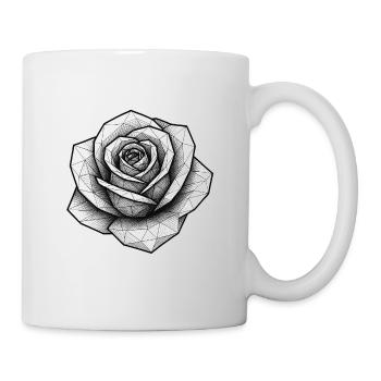Geometric Rose Line - Mug - white - Right