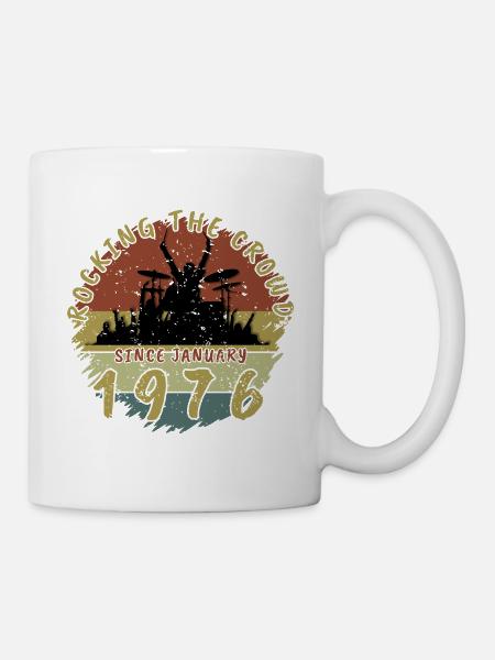 50e anniversaire Faire vibrer la foule DRM 01/1976 - Mug blanc - blanc
