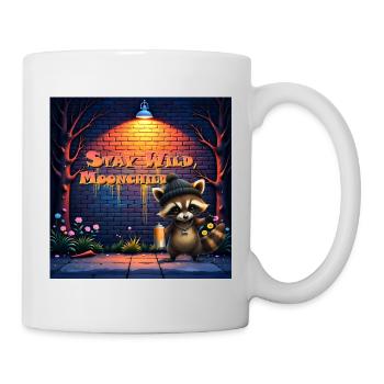 Urban Raccoon Moonchild Graffiti - Mug - white - Right