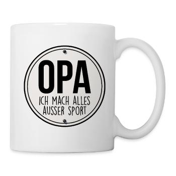 OPA Geschenk Grossvater - Tasse - Weiß - Rechts