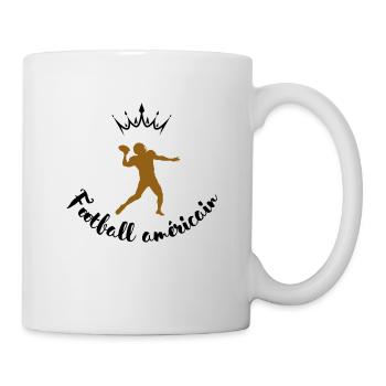 Quarterback en action - Mug blanc - blanc - Droite