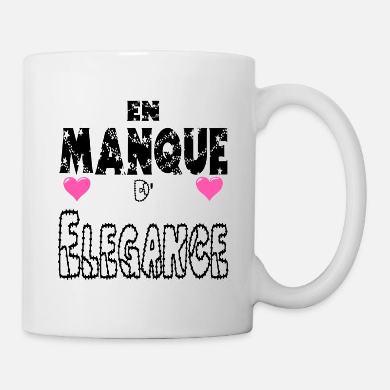 Lacking elegance - Mug - white