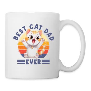 Chat Meilleur Chat Papa Jamais Chat Papa Drôle Dicton - Mug blanc - blanc - Droite