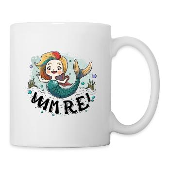 Rainbow Mermaid Splash Illustration - Mug - white - Right
