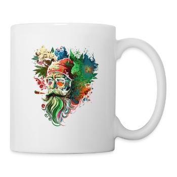 Psychedelic Santa Kaleidoscope - Mug blanc - blanc - Droite