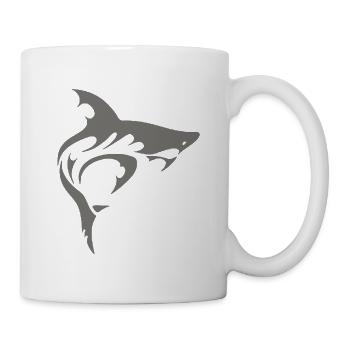 Requin - Mug blanc - blanc - Droite