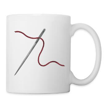 Needle and Thread Ornament - Mug - white - Right