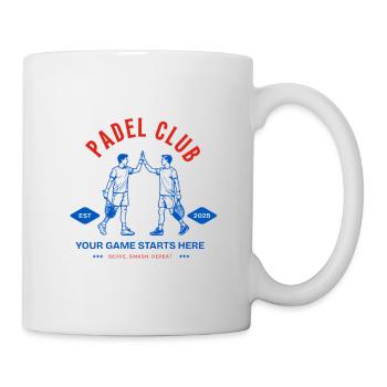 Padel Club  Logo - Tasse - Weiß - Rechts