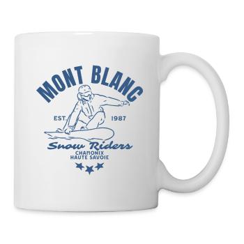 Mont Blanc Snow Riders logo - Mug blanc - blanc - Droite