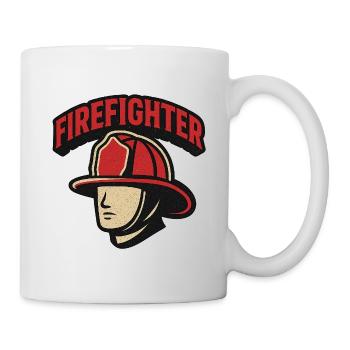 Firefighter Hero Retro - Mug - white - Right