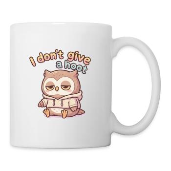 Lazy Owl Pullover Hoodie Saying - Mug - white - Right