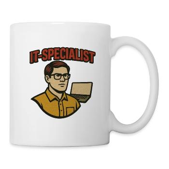 IT Specialist Retro Cartoon - Mug - white - Right