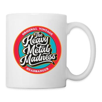 Heavy Metal Madness Retro Badge - Mug - white - Right