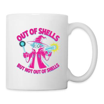 Aus den Zaubern, aber nicht aus den Hüllen - Cool Wizard - Tasse - Weiß - Rechts