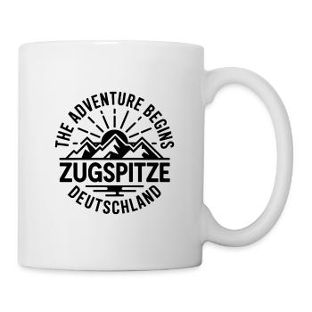 Zugspitze - The Adventure begins - Souvenir Design - Tasse - Weiß - Rechts
