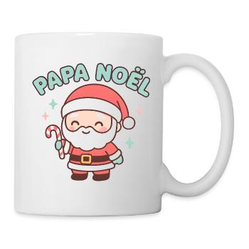 Santa Claus Kawaii Candy Cane - Mug - white - Right