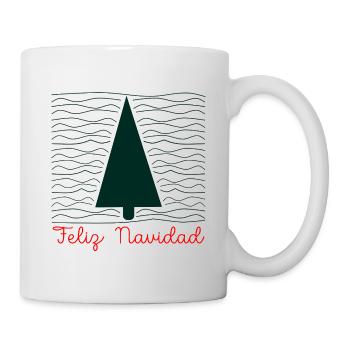 Minimalist Christmas greetings - Mug - white - Right