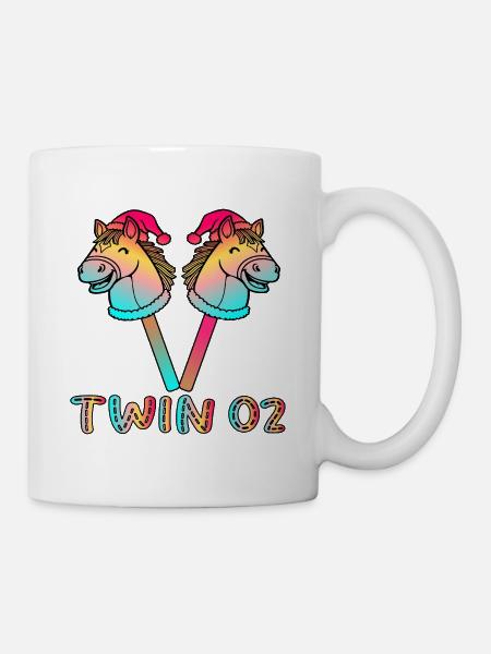Christmas Twin 02 Hobby-Futter - Tasse - Weiß