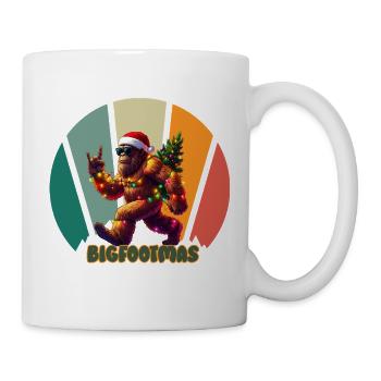 Bigfoot Christmas Retro - Mug - white - Right
