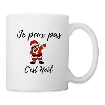Je peux pas c'est Noël - Mug blanc - blanc - Droite
