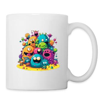 Meute de monstres hétéroclite - Mug blanc - blanc - Droite