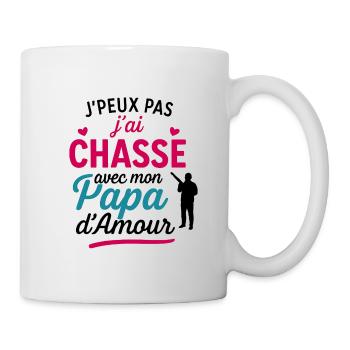 Ich habe Papa weggejagt. - Tasse - Weiß - Rechts