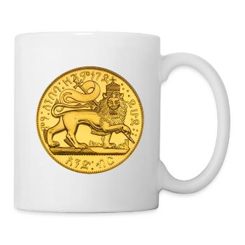1889-1897 Menelik II Tripe of Judah Lion of Judah  - Tasse - Weiß - Rechts