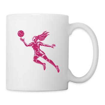 Volleyballspieler - Tasse - Weiß - Rechts