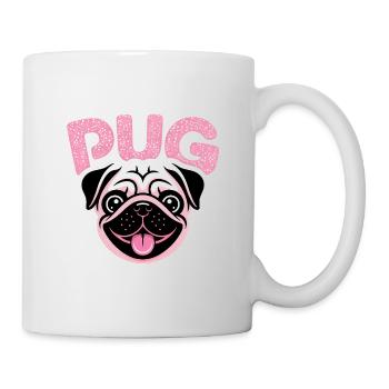 Pug - Cool Pet Logo - Mug - white - Right