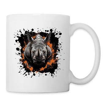 Rhino Animal Splash of Color - Mug - white - Right