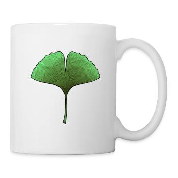 Ginkgo Fan Leaf Aura - Mug - white - Right