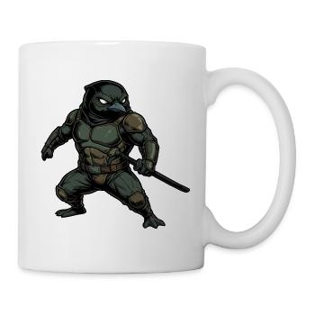 Ninja Pingouin Féroce - Mug blanc - blanc - Droite