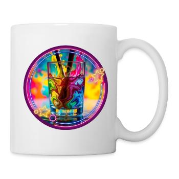 Colored Neon Psyedelic Glass - Mug - white - Right