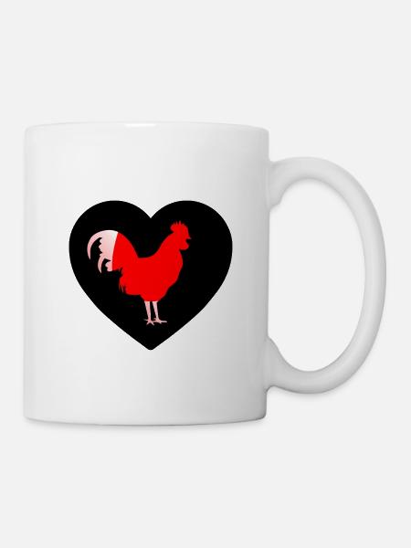 Hahn - Tasse - Weiß