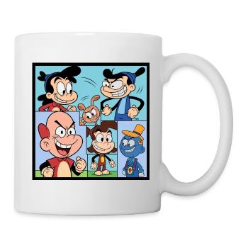 Retro Multicolor Comics Collage - Tasse - Weiß - Rechts