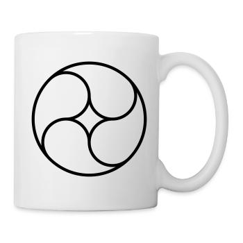 Vessie à quatre coups - Mug blanc - blanc - Droite